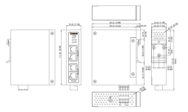 Промышленные инжекторы PoE 2-портовые Westermo PII-2G Промышленные инжекторы PoE 2-портовые Westermo PII-2G
