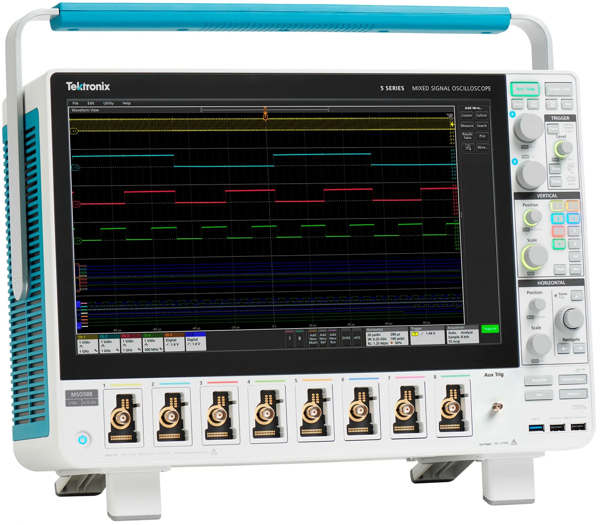 Осциллографы смешанных сигналов Tektronix MSO Серии 5B