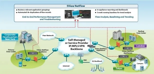 Приложение для анализа сетевого трафика в реальном времени InfoVista 5View NetFlow