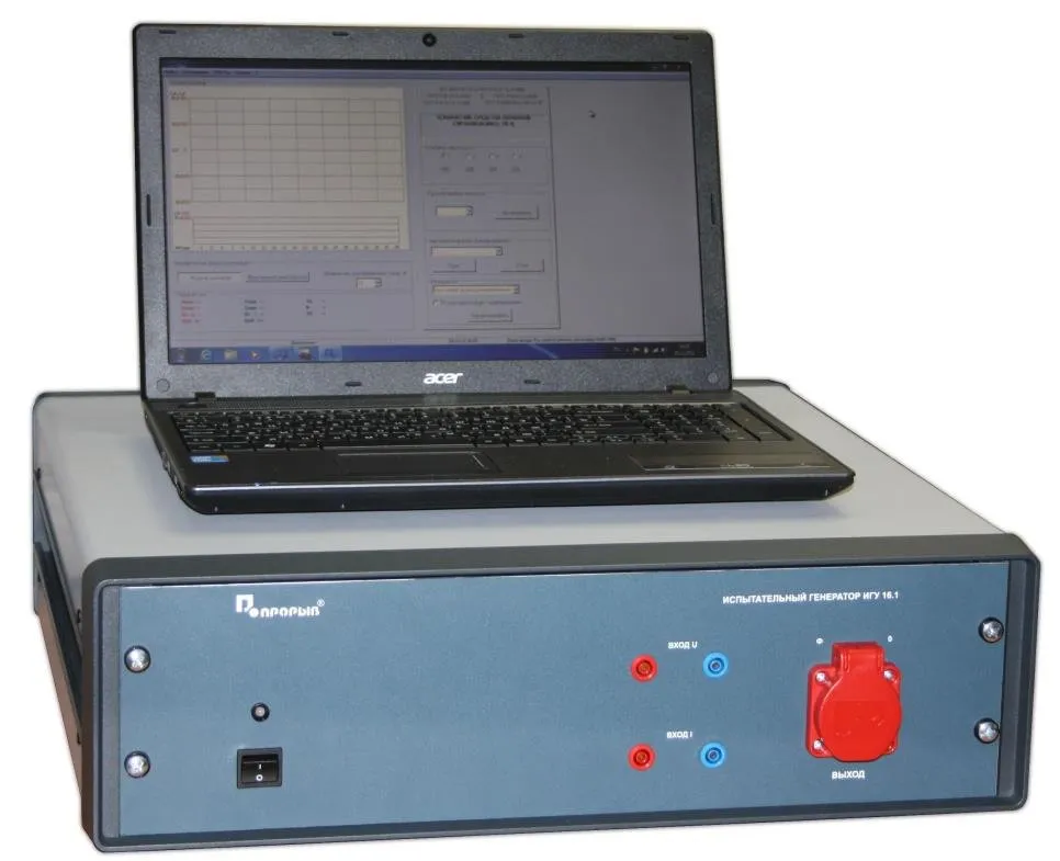 Испытательный генератор колебаний напряжения, изменений частоты, гармоник и интергармоник напряжения ИГУ 16.1